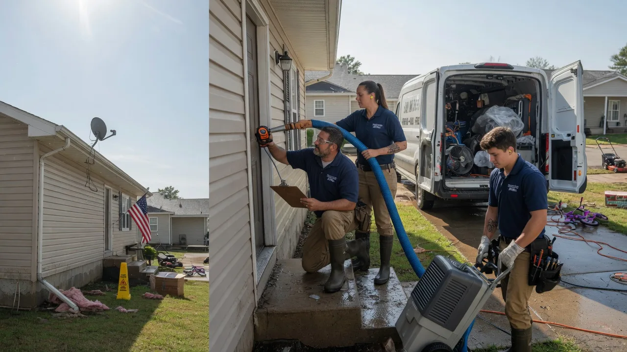 Ceiling Water Damage Restoration in Rhome, TX near me